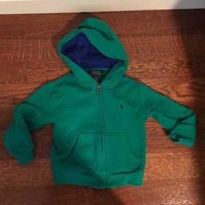 Green Polo zip sweatshirt 4t